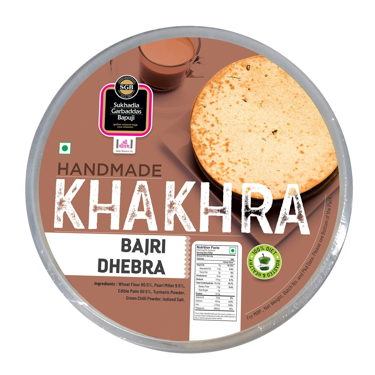 Bajri Dhebra Khakhara 400GM